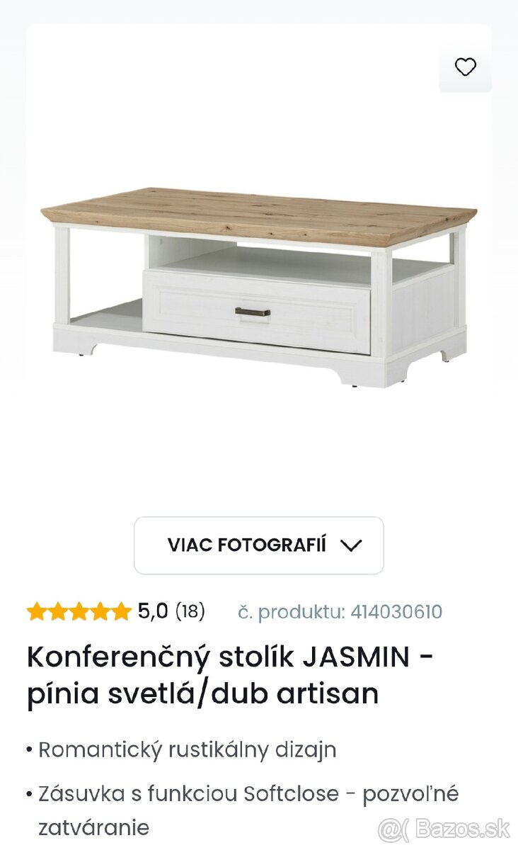 Konferenčný stolík do obývačky