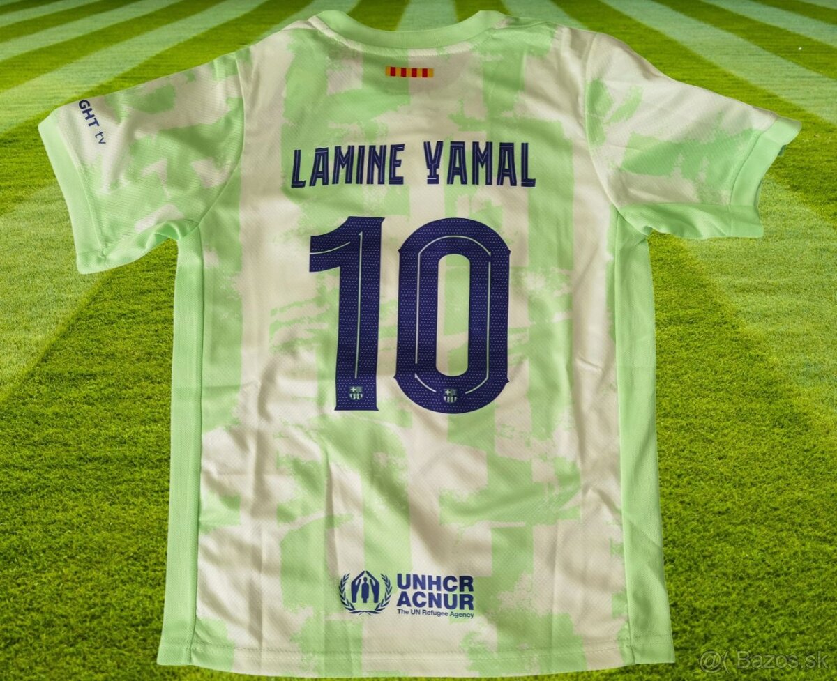YAMAL #10 dres FCB green Travis Scott 115-135cm