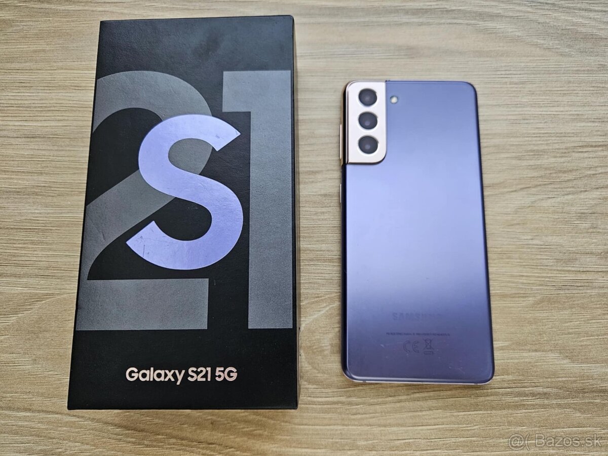 Samsung Galaxy S21 5G 8GB/128GB, fialovy, top stav, zaruka