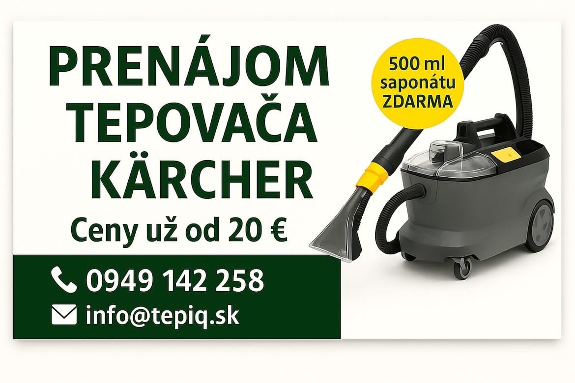 Prenájom tepovača KARCHER PUZZI 10/1 požičovňa