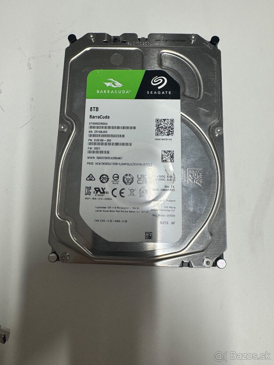 Seagate Barracuda 8TB – ako nový, len vyskúšaný