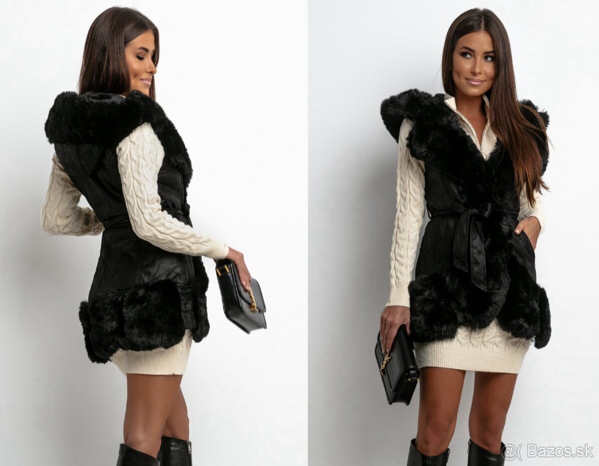 Kožušinová vesta veľ. S