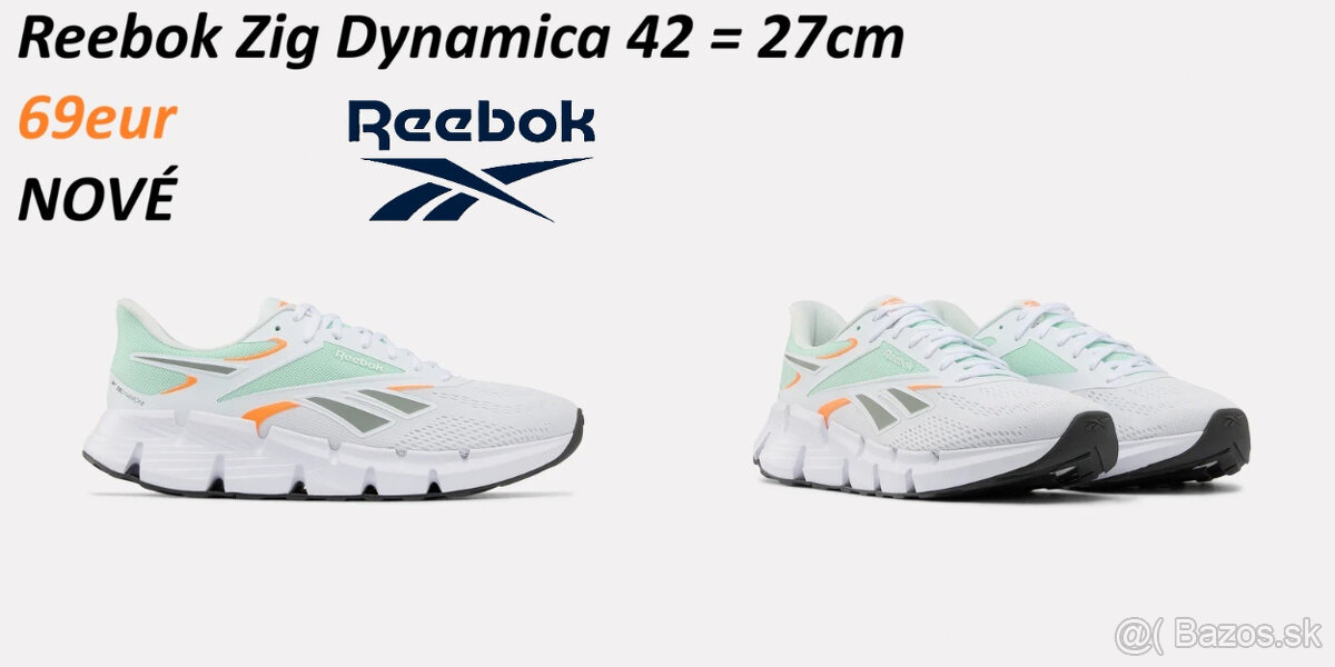 Reebok Zig Dynamica bežecké biele