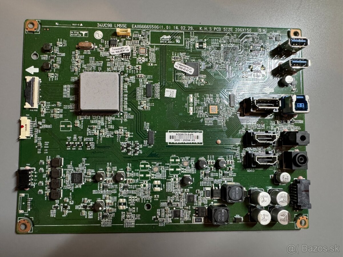 LG 34UC98 EAX66665506 Motherboard Matičná doska