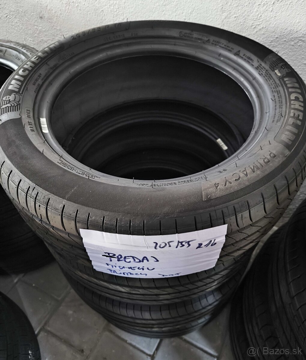 Letné pneu z nových vozidiel 205/55 R16 a iné