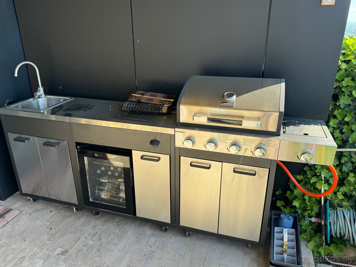 Mobilna grilovacia kuchynka Brenner BBQ Line
