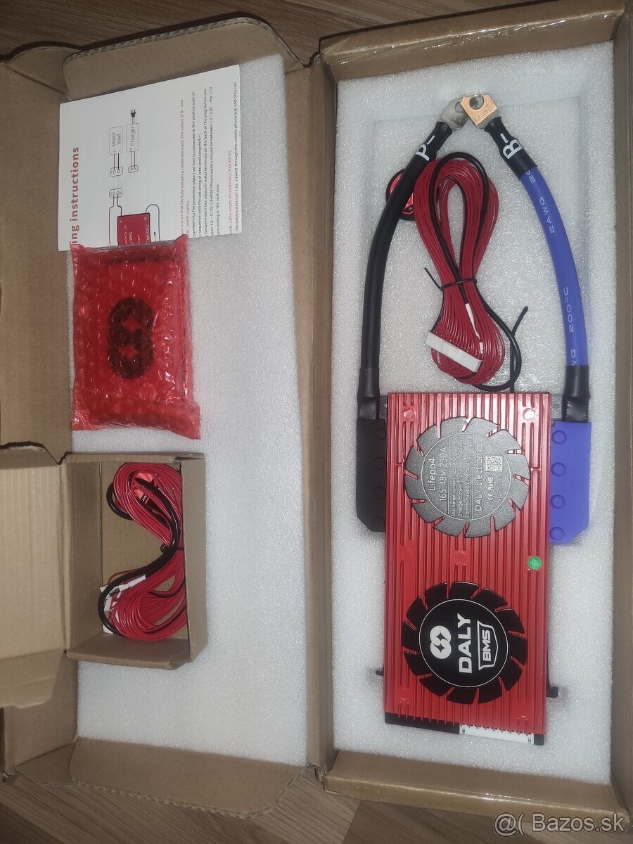 Smart BMS Daly 48V 16s 250A+ 1A LiFePo4 + Bluetooth