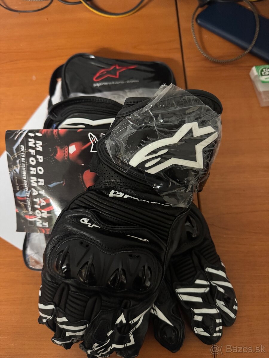 Kožené moto rukavice Alpinestars GP PRO R3