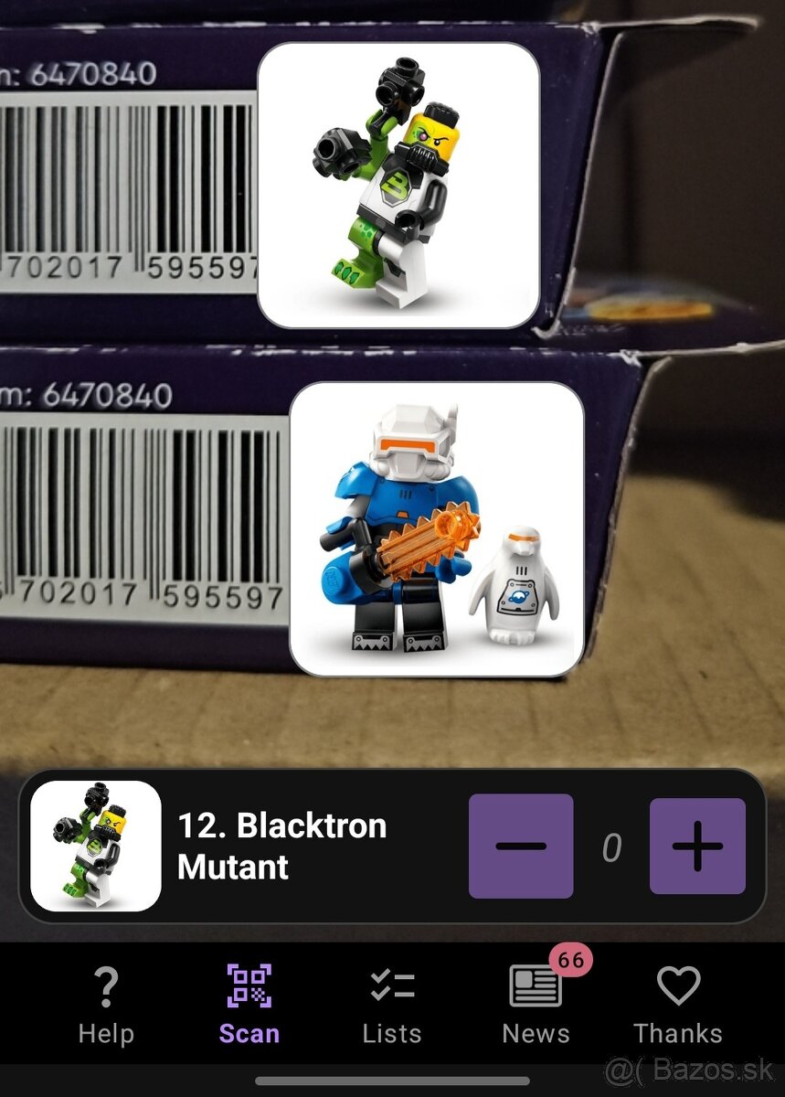 Lego minifigurky séria space