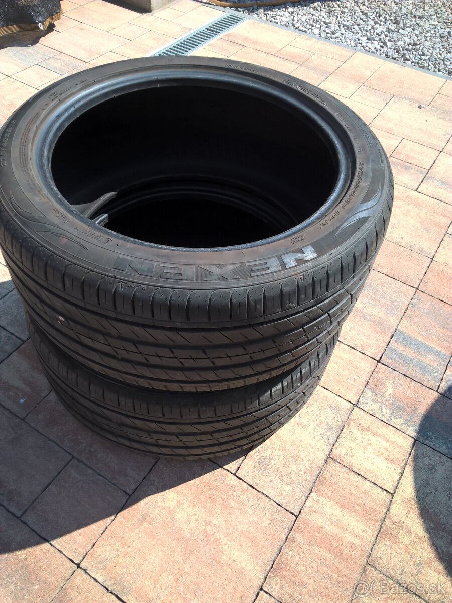 2 ks LETNÉ 275/40 R19 105Y XL NEXEN cca 7-8 mm - LEN 65€/kus