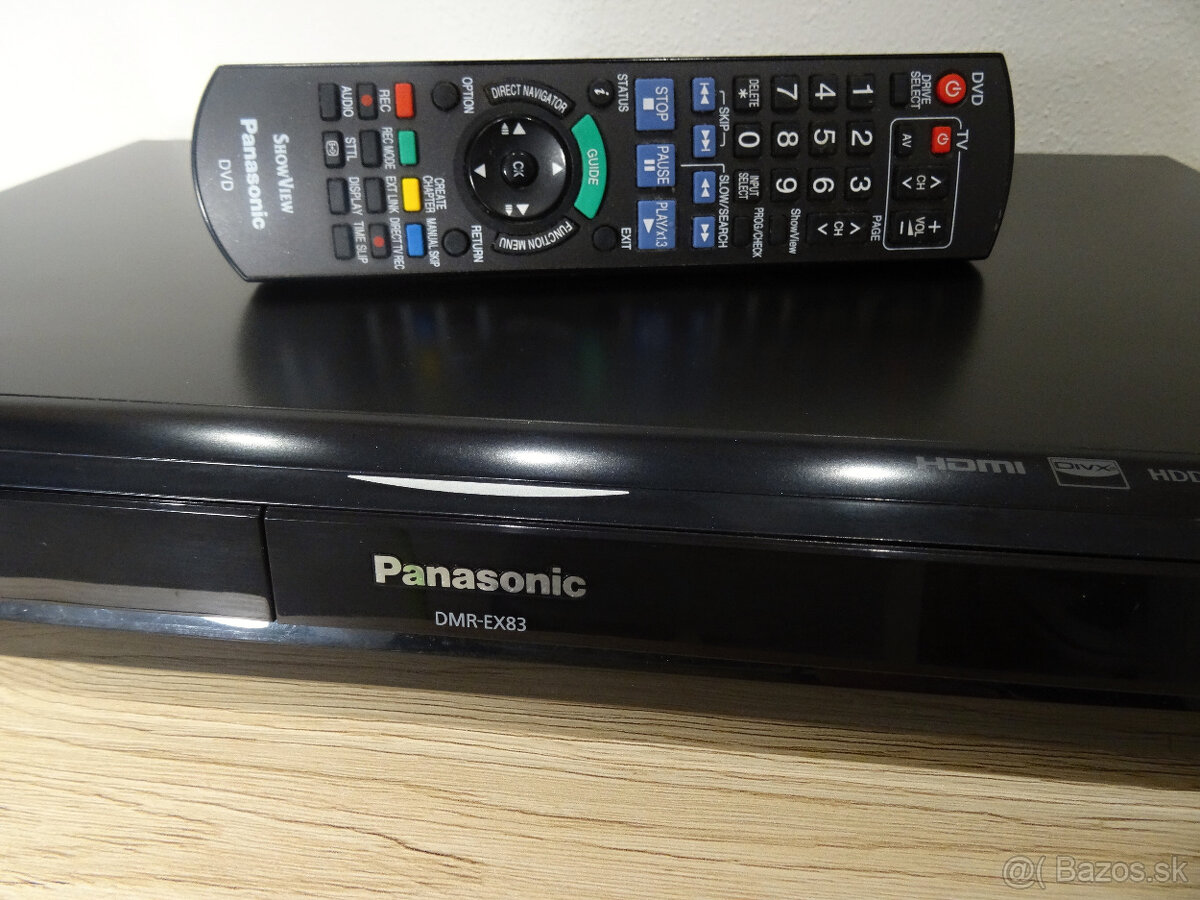 ⭐ DVD rekordér PANASONIC DMR-EX83- 250 GB HDD -HDMI -USB ⭐