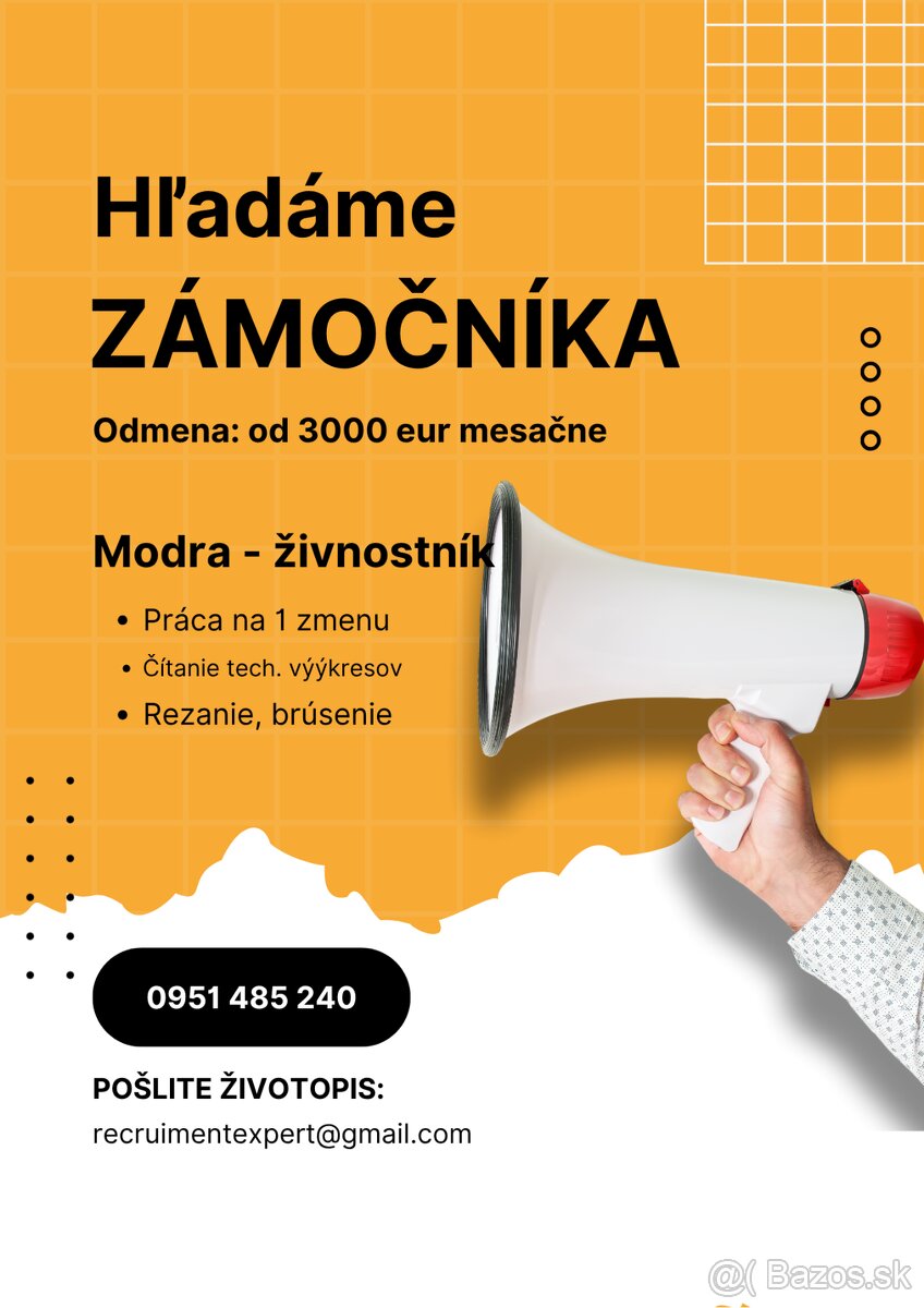 Hľadáme ZVÁRAČOV a ZÁMOČNÍKOV - Celá SR