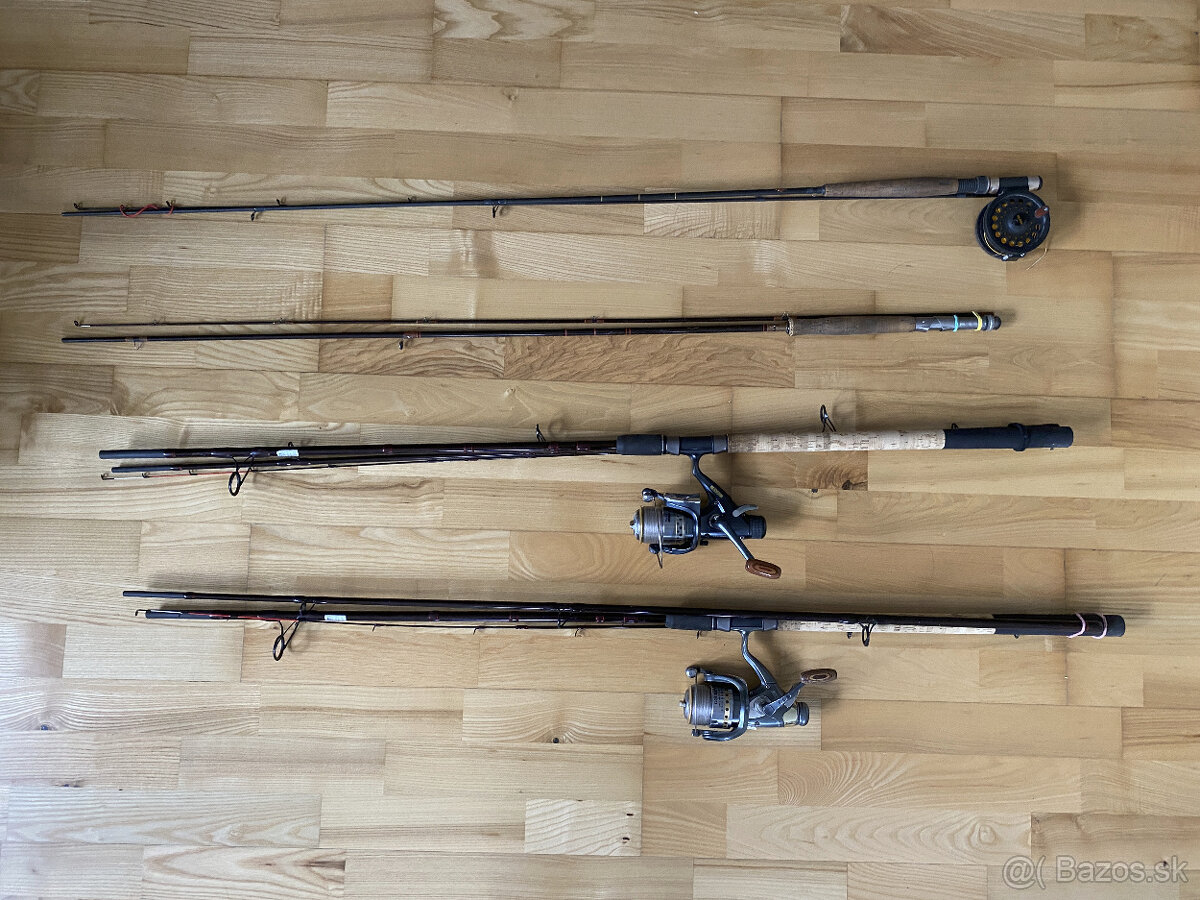 Predám feedrové / muškárske prúty + navijáky