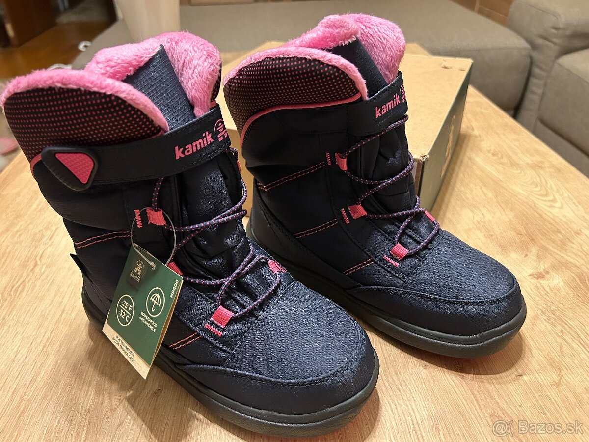 Snehule Kamik Stance2 velk.34 nove- nepremokavé.