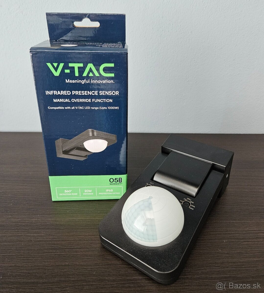 Pohybový PIR senzor V-TAC VT-8083 / SKU-15011