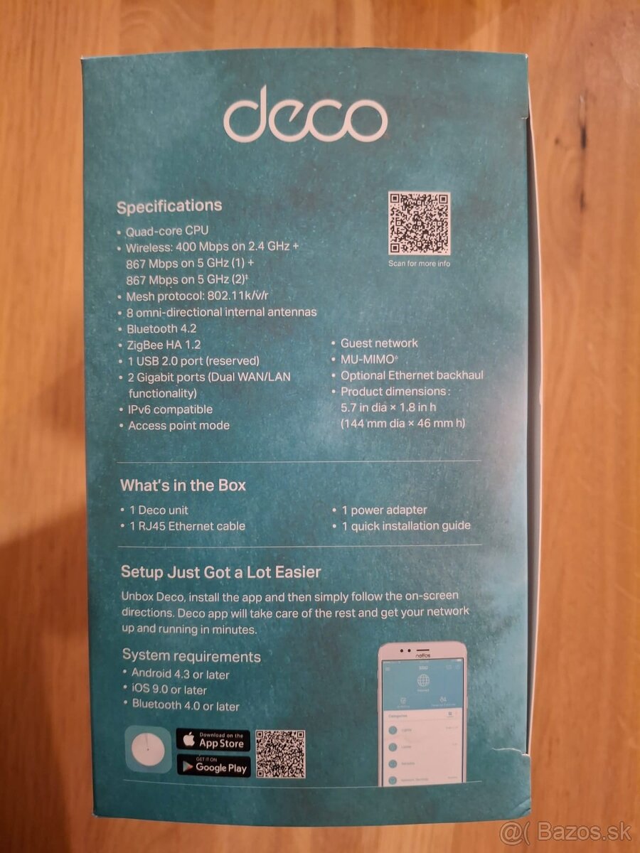 Predám TP-Link Deco M9 Plus AC2200 (používaný)