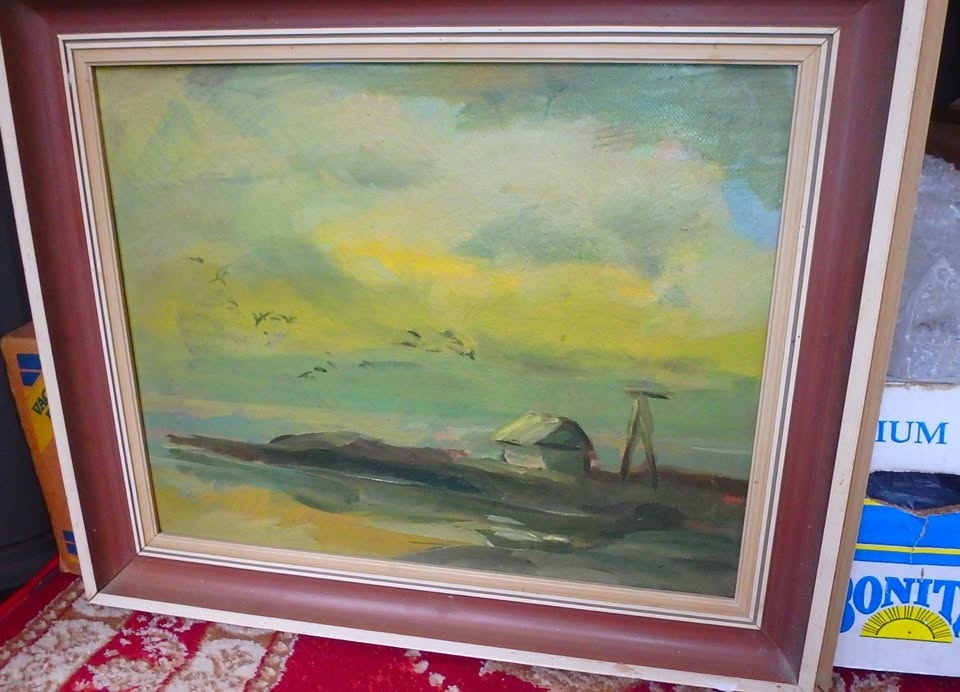 Obraz ,olej na sololite - 60/53,cm