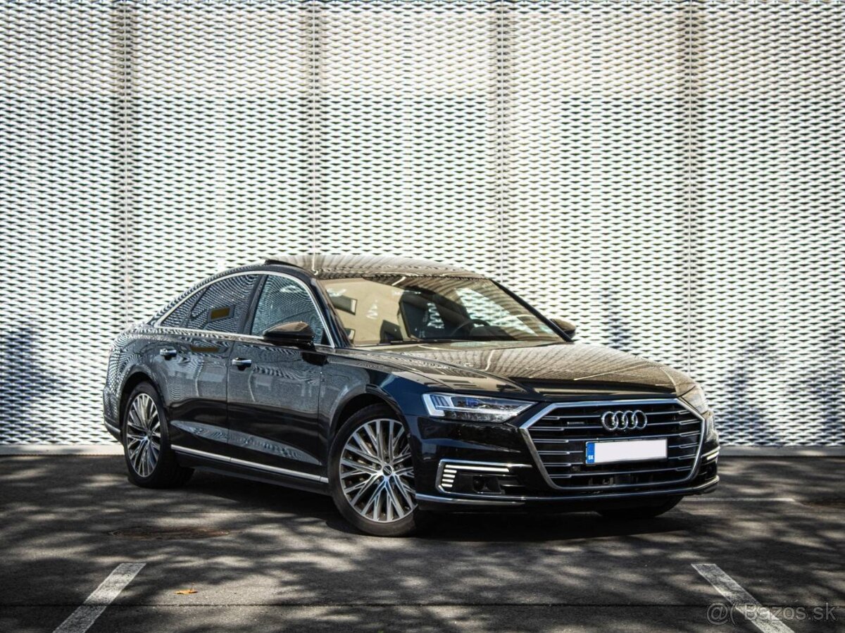 Audi A8 60 TFSI-e V6, masáž, webasto, pano, nelakované