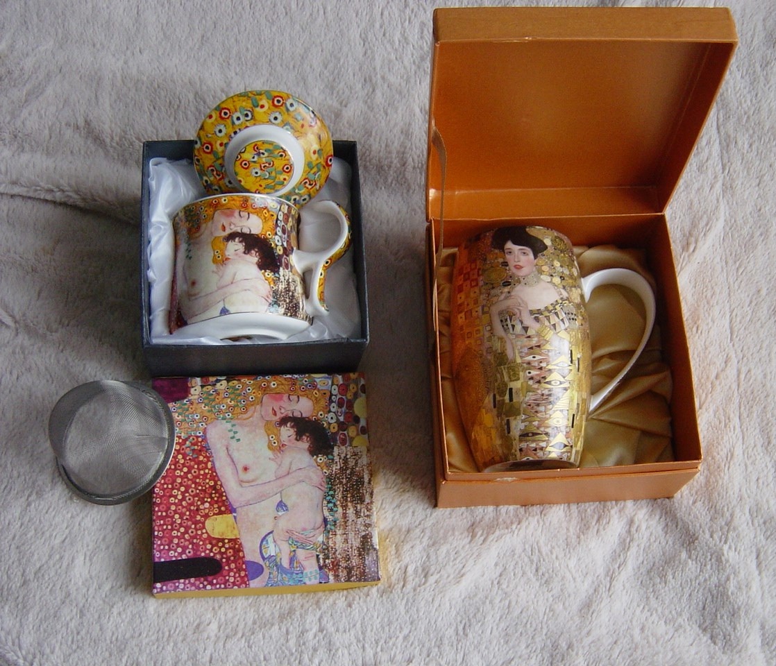 hrnčeky Klimt