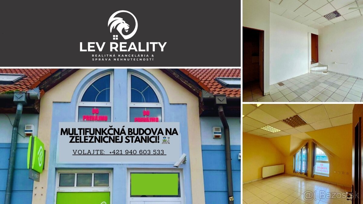 MULTIFUNKČNÁ BUDOVA NA ŽELEZNIČNEJ STANICI 🚉
