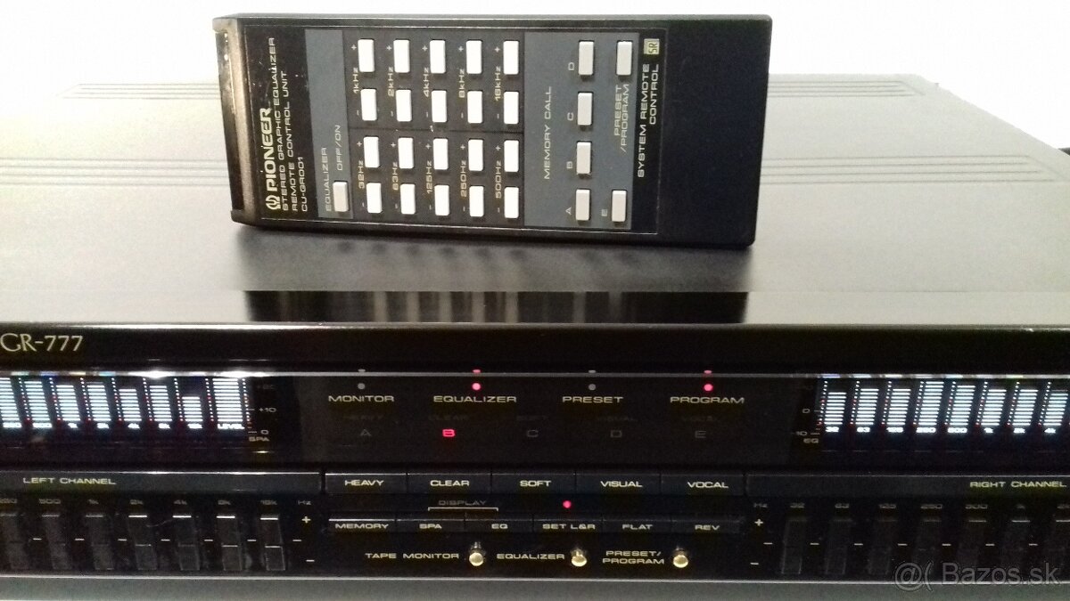 TOP stav 2x10 pasmovy equalizer PIONEER GR-777, vyroba JAPAN