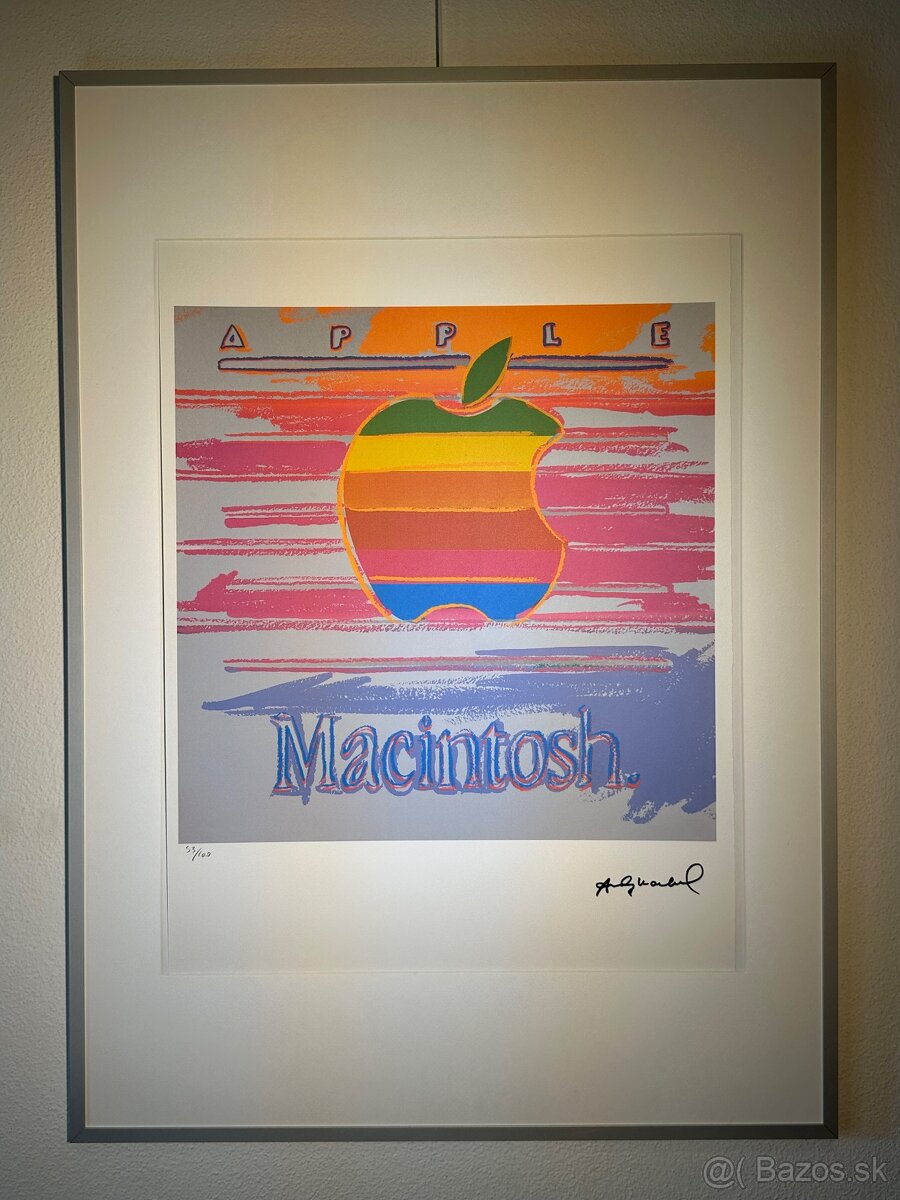 Andy Warhol " Apple" Limitovaná edícia_Certifikát