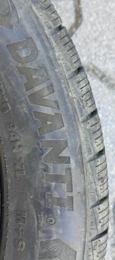 4x zimné pneumatiky 205/55R16 s diskami, Davanti M+S