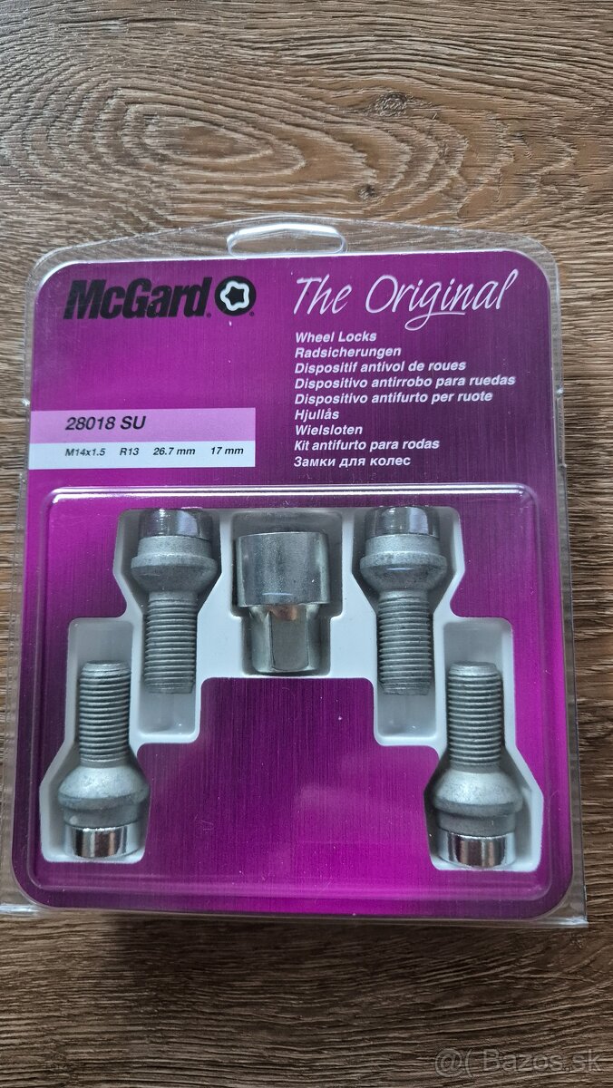 McGard 28018SU bezpečnostné skrutky na disky Škoda, VW, Audi