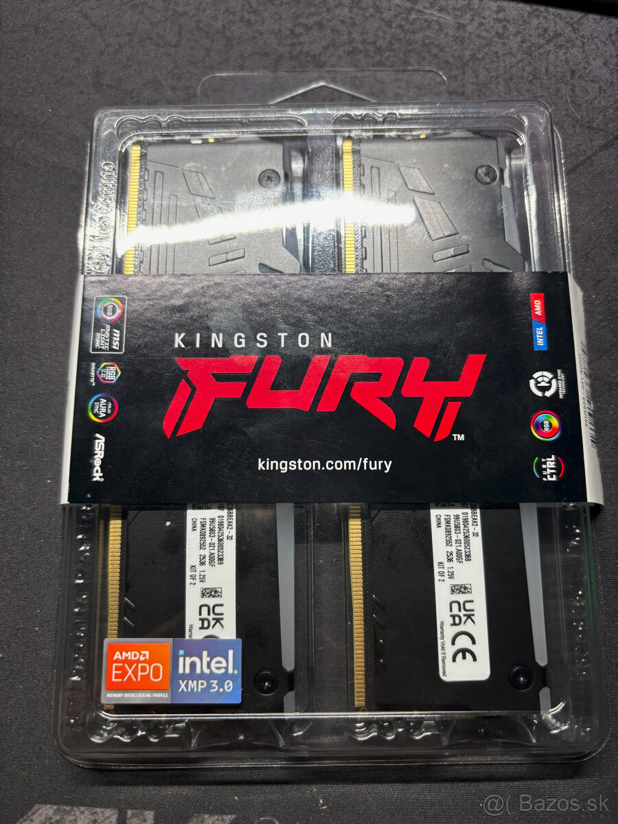 Predam Kingston FURY Beast Black RGB EXPO 2x16GB 5600 DDR5
