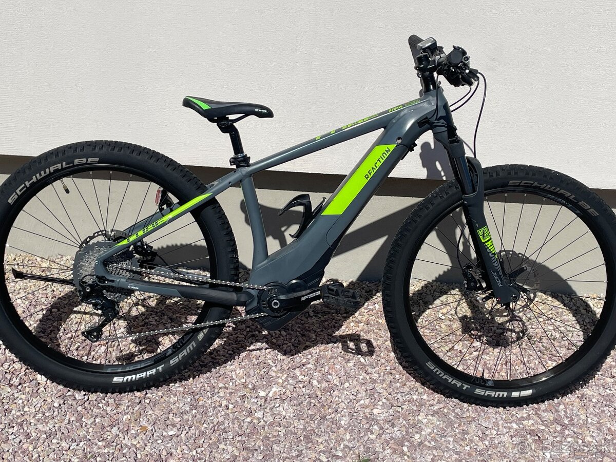 CUBE REACTION bateria 500-Velkost S GREY 27,5” pneu