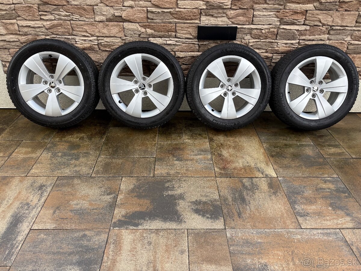 ALU DISKY SKODA TRITON 5x112 R17 + ZIMNÉ PNEU 215/55 R17