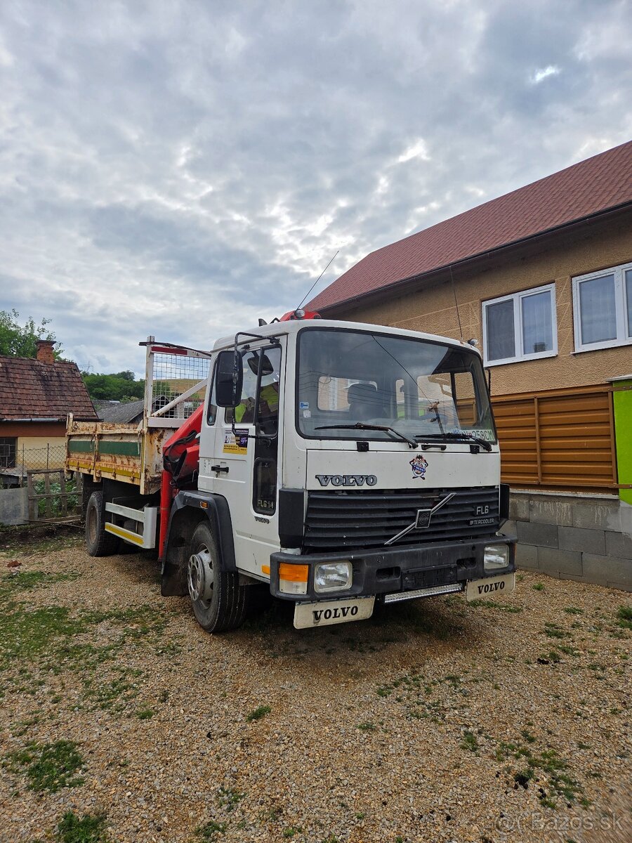 Volvo fl 614 sklapač+hydraulická ruka