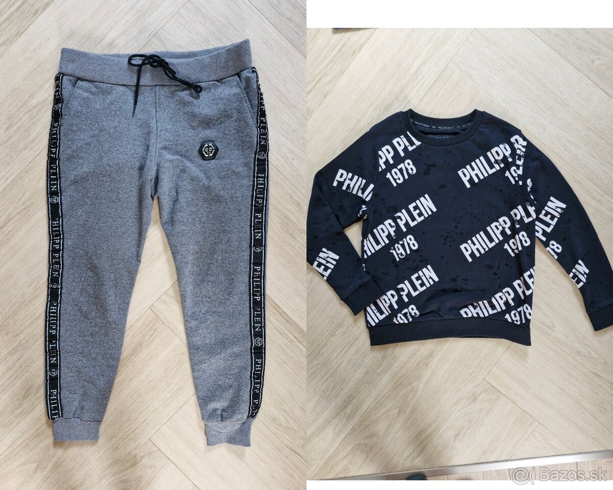 Philipp Plein unisex logovane teplaky a panske tricko mikina