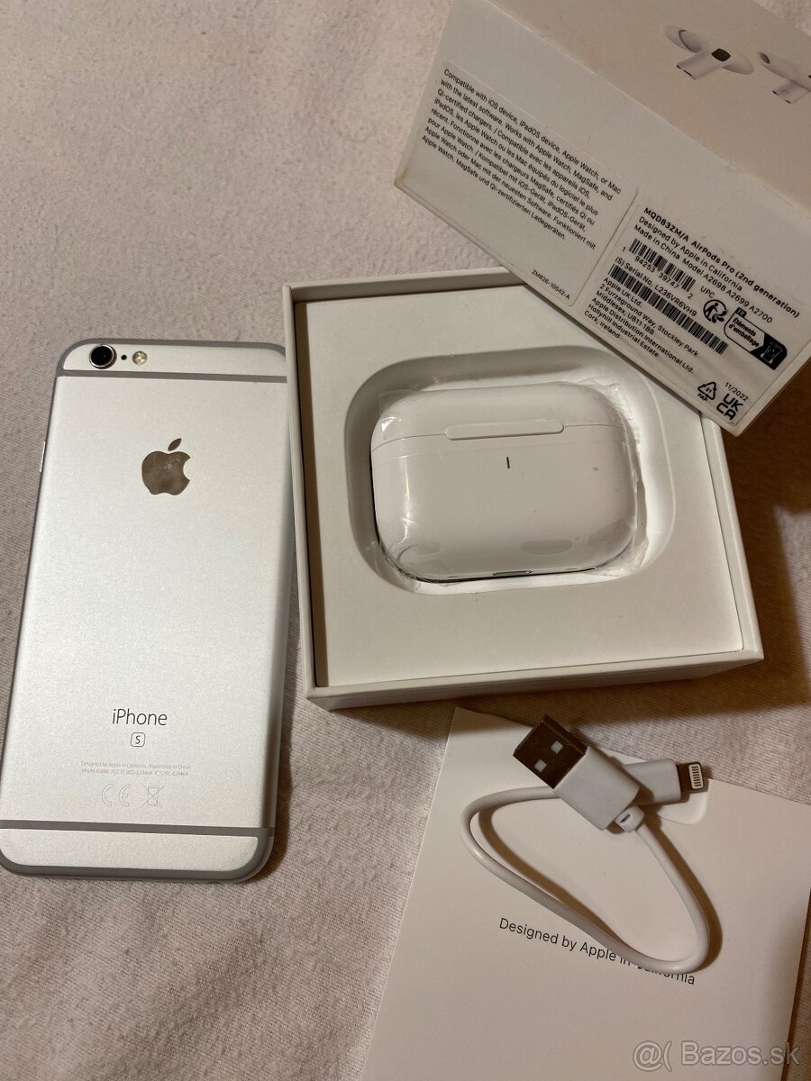 iPhone 6s + bezdrôtové slúchadlá