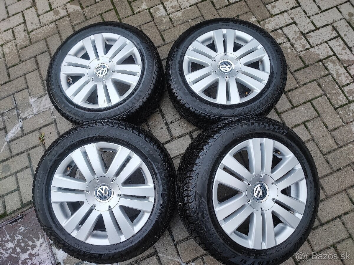 Predám celoročné obutie na vw 205/55R16 rozteč 5x112R16