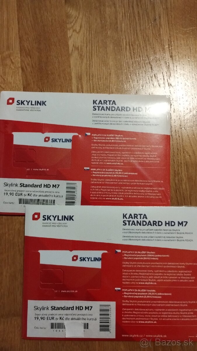 Nove skylink karty