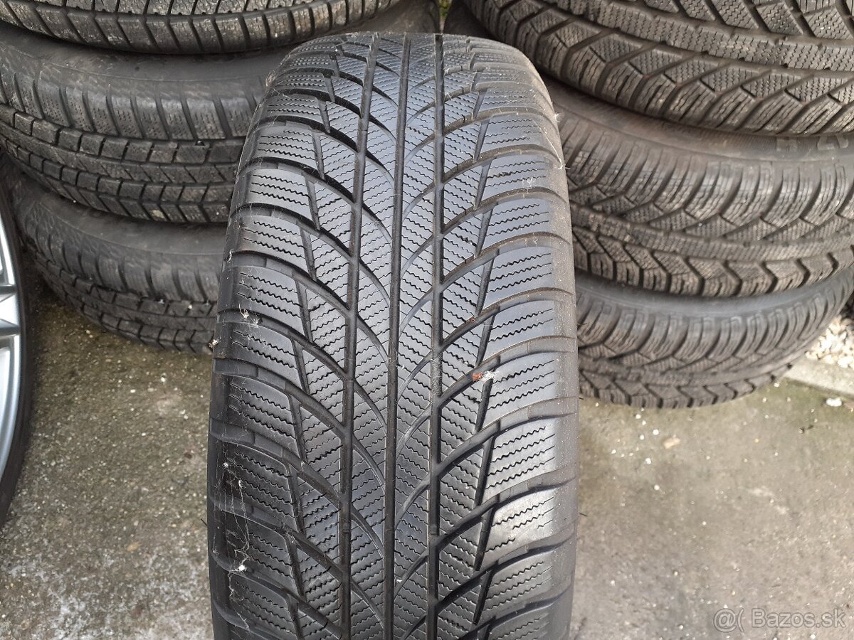 205/60 r17 Bridgestone ,2ks, zimné ,6,5mm