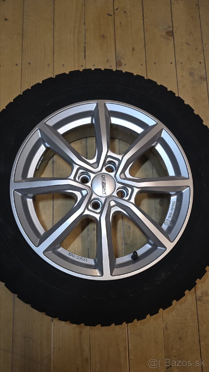 205/60R16 92H 4x100.zimné pneu aj snímače tlaku