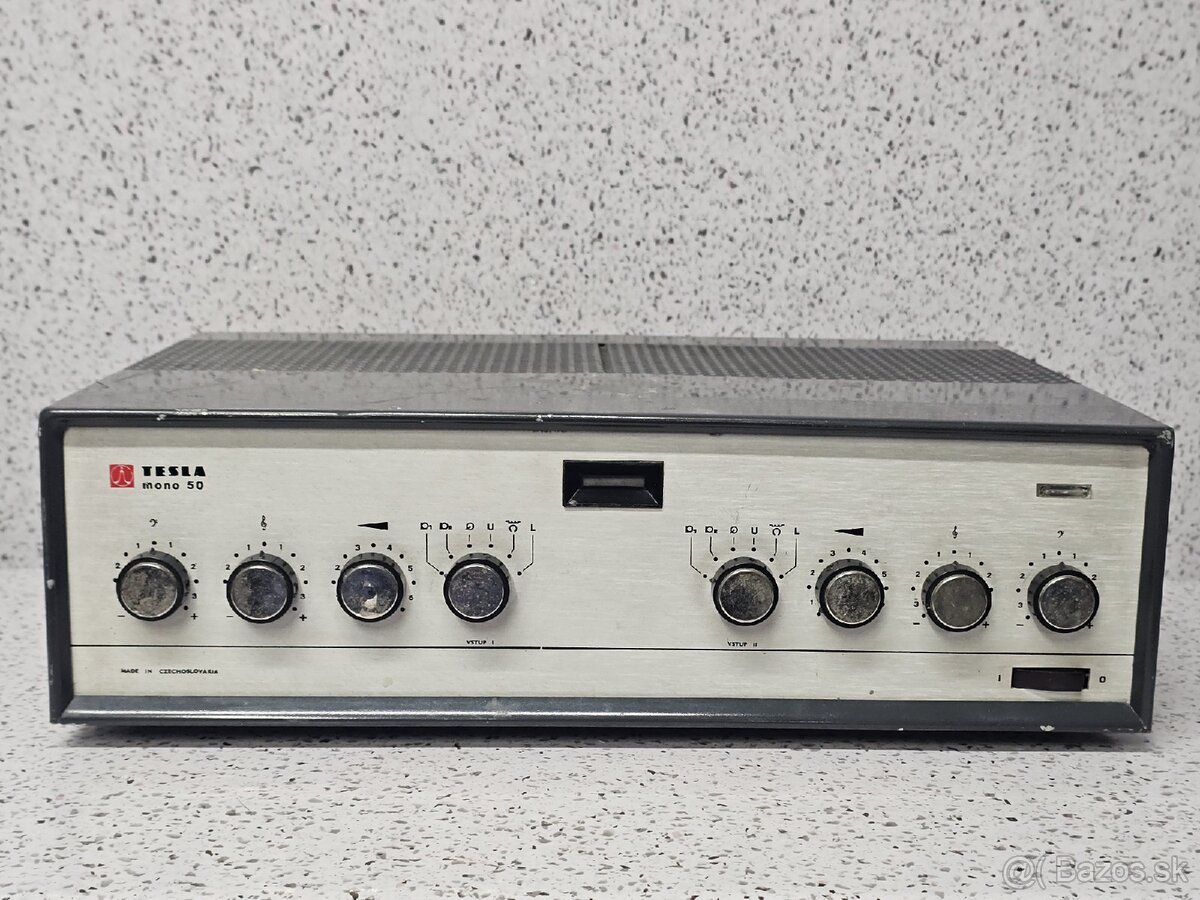 MONO 50 》Tesla AZK405 》Starožitný elektronkový zosilňovač