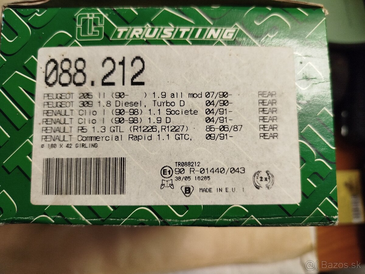 Predám brzdové čeľuste