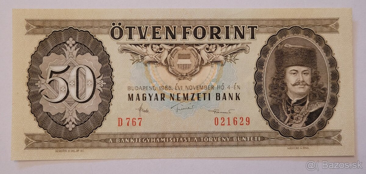 50 forint Madarsko