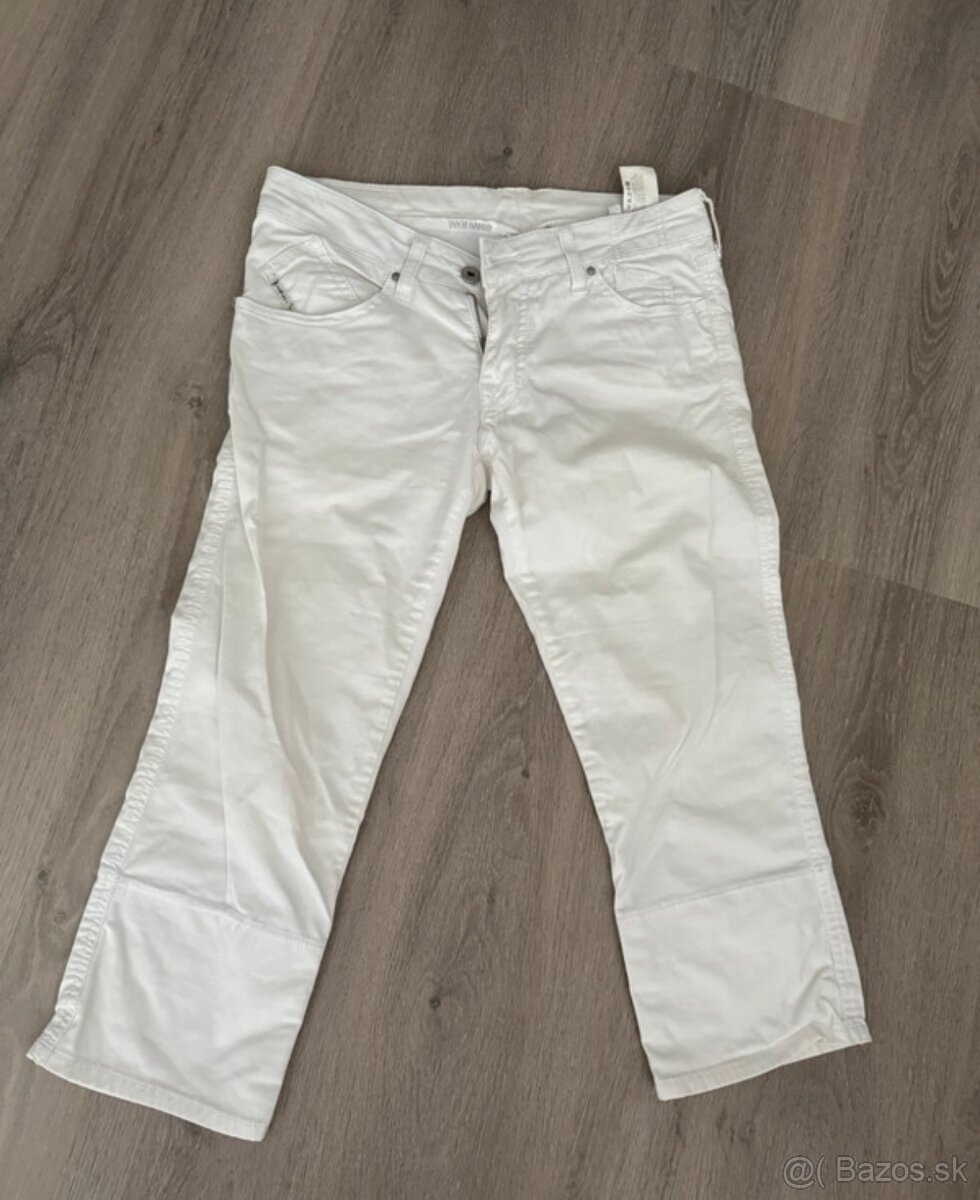 3/4 biele nohavice Armani Jeans