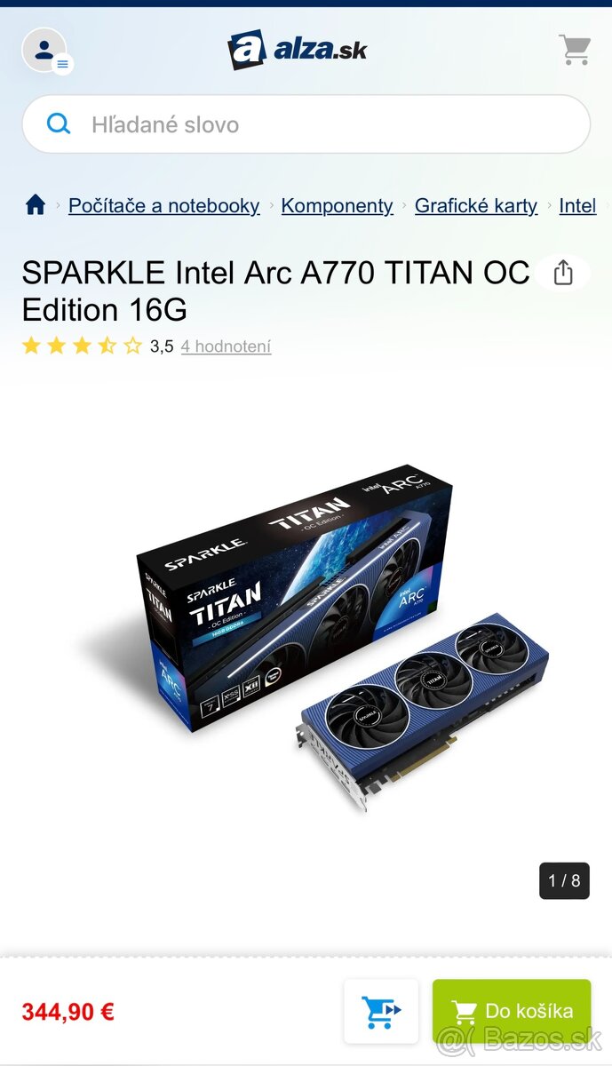 Intel a770 Sparkle 16gb