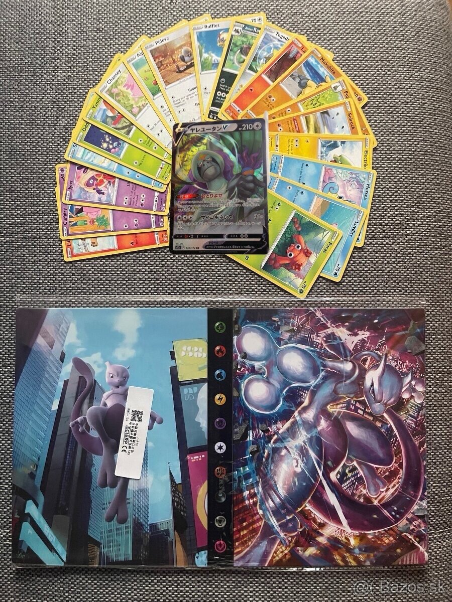 MEGA AKCIA Pokémon album Mewtwo + Vkarta +20ks kartičky 12€