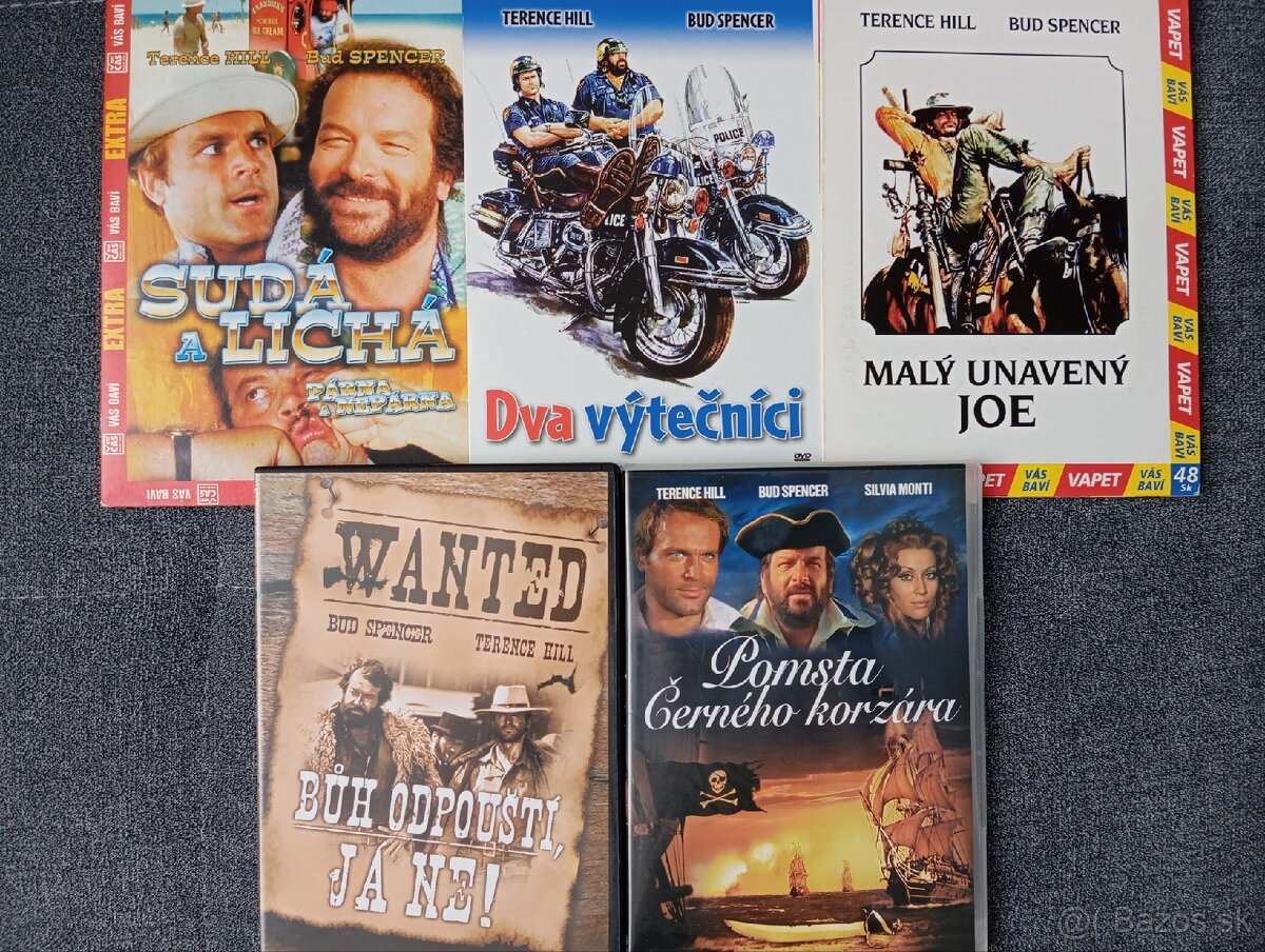 5x DVD Terence Hill a Bud Spencer
