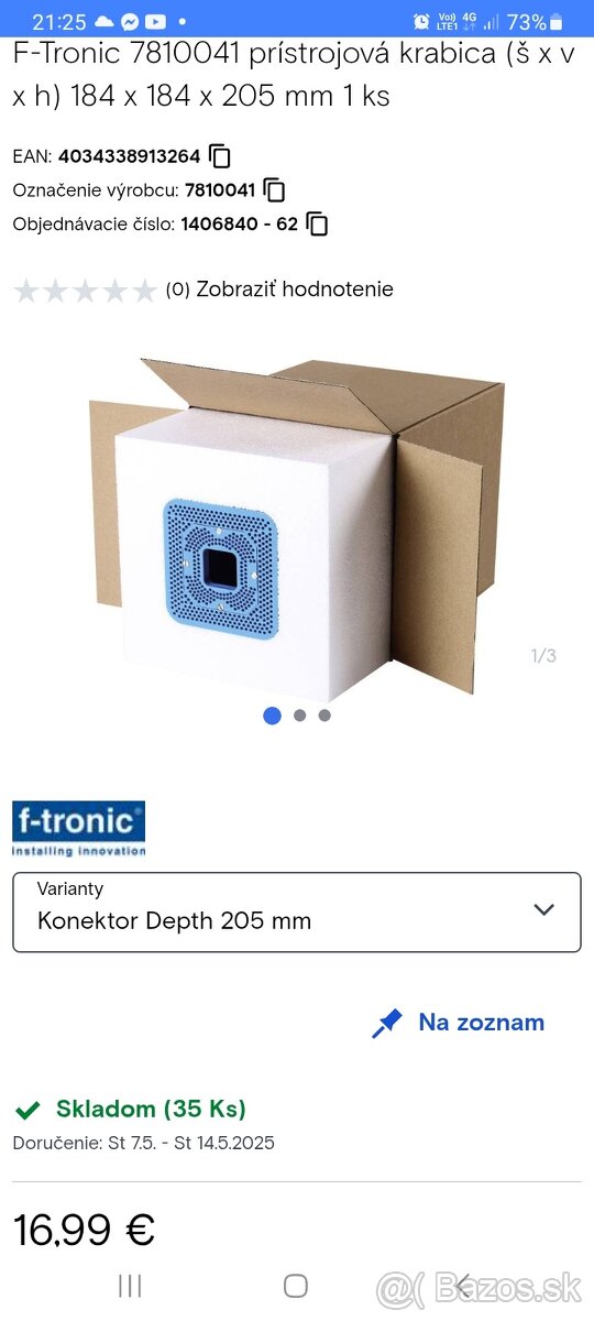 Elektroinštalačna krabica do zateplenia