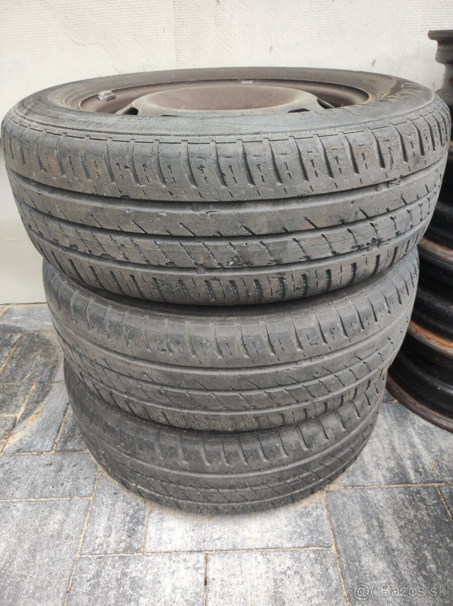 Predám plechové disky 5x100 r15