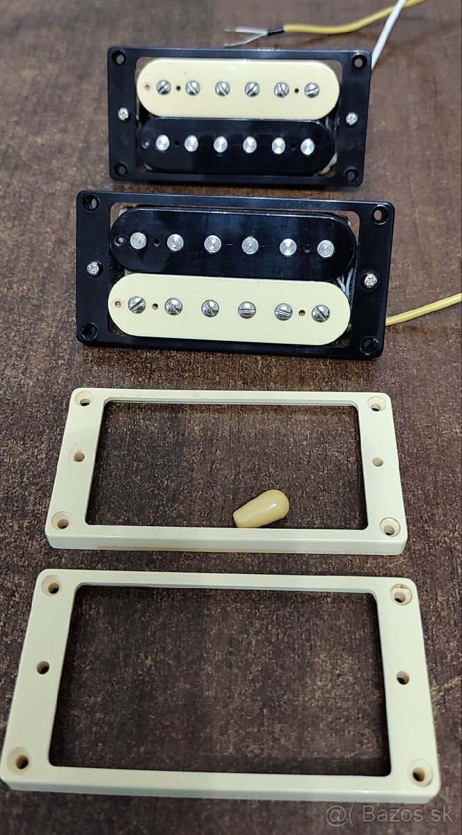 Snímače humbucker zebra
