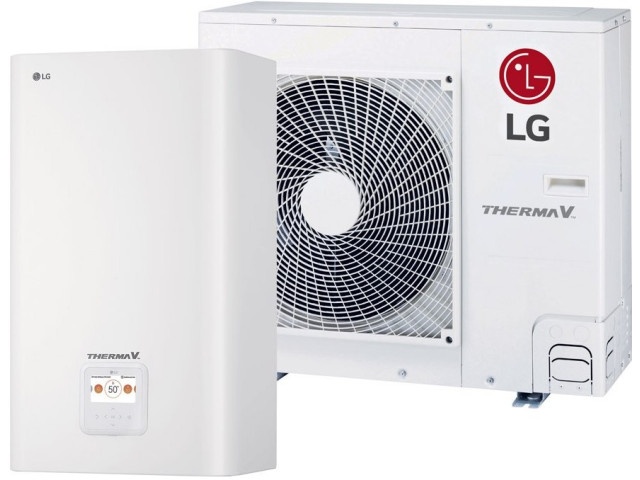 Tepelné čerpadlo značky LG THERMA V, výkon 9kw, split
