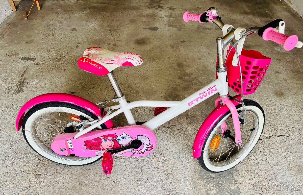 16” detský bicykel + pomocné kolieska